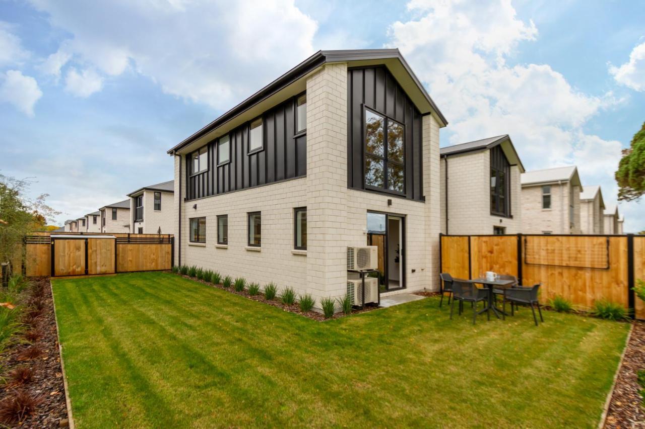 Peaceful Park View Townhouse 2 Bed W/Carpark Christchurch Exterior foto